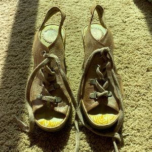 Fly London sneaker style wedges GUC